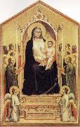 Enthroned Madonna with Saints GIOTTO di Bondone